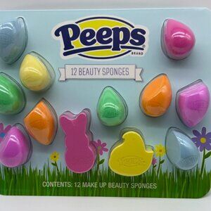 PEEPS 12 PIECE MAKE UP BEAUTY SPONGES BLENDER DAMP/DRY BUILDABLE FULL COVERAGE